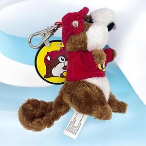 BUC-EES Beaver Plush Keychain Backpack Clip 3.5” Souvenir Novelty Gas Station